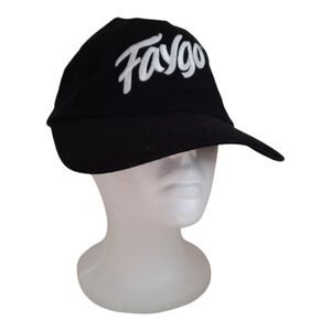 Faygo black 100% cotton white embroidered logo Dad baseball hat